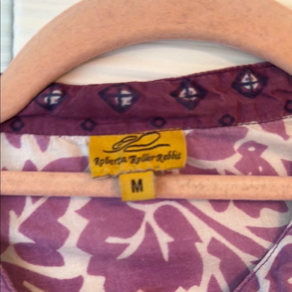 Roberta Roller Rabbit Purple Patterned Women's To… - image 2